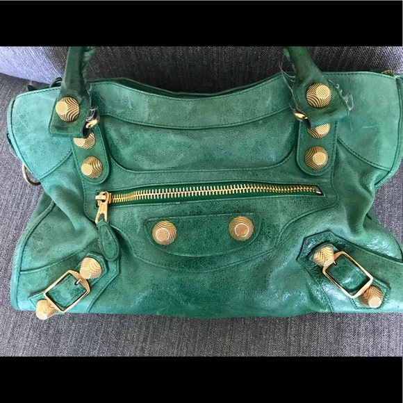 Balenciaga Handbags - Balenciaga Giant Metallic City large bag